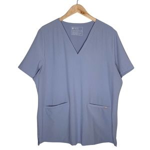 Figs | Women | Technical Collection Lavender Casma Three Pocket Scrub Top | XXL